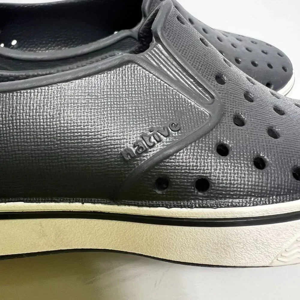 Native Jefferson Size C8 Black Breathable Durable Versatile Toddler Shoes